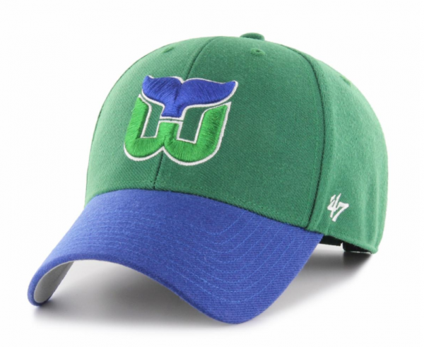 ´47 Vintage Kelly Two Tone MVP Wool Snapback Hartford Whalers