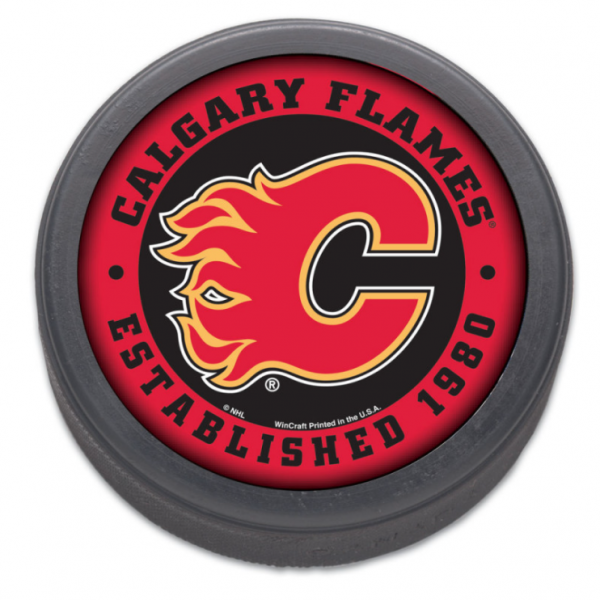 Hockey Puck NHL Calgary Flames